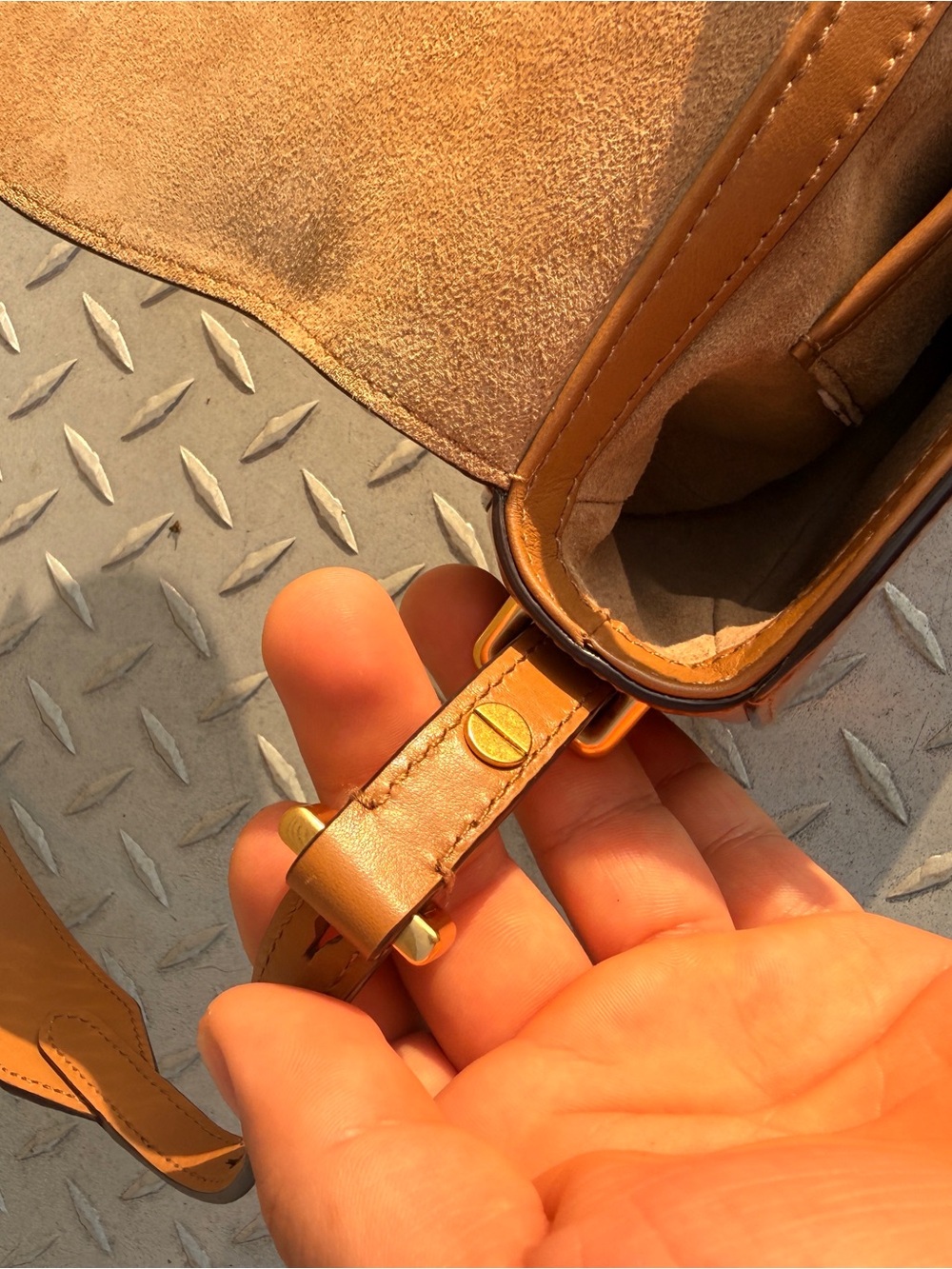 Polo Ralph Lauren ID Calfskin Mini Saddle Bag - Picture 9 of 12